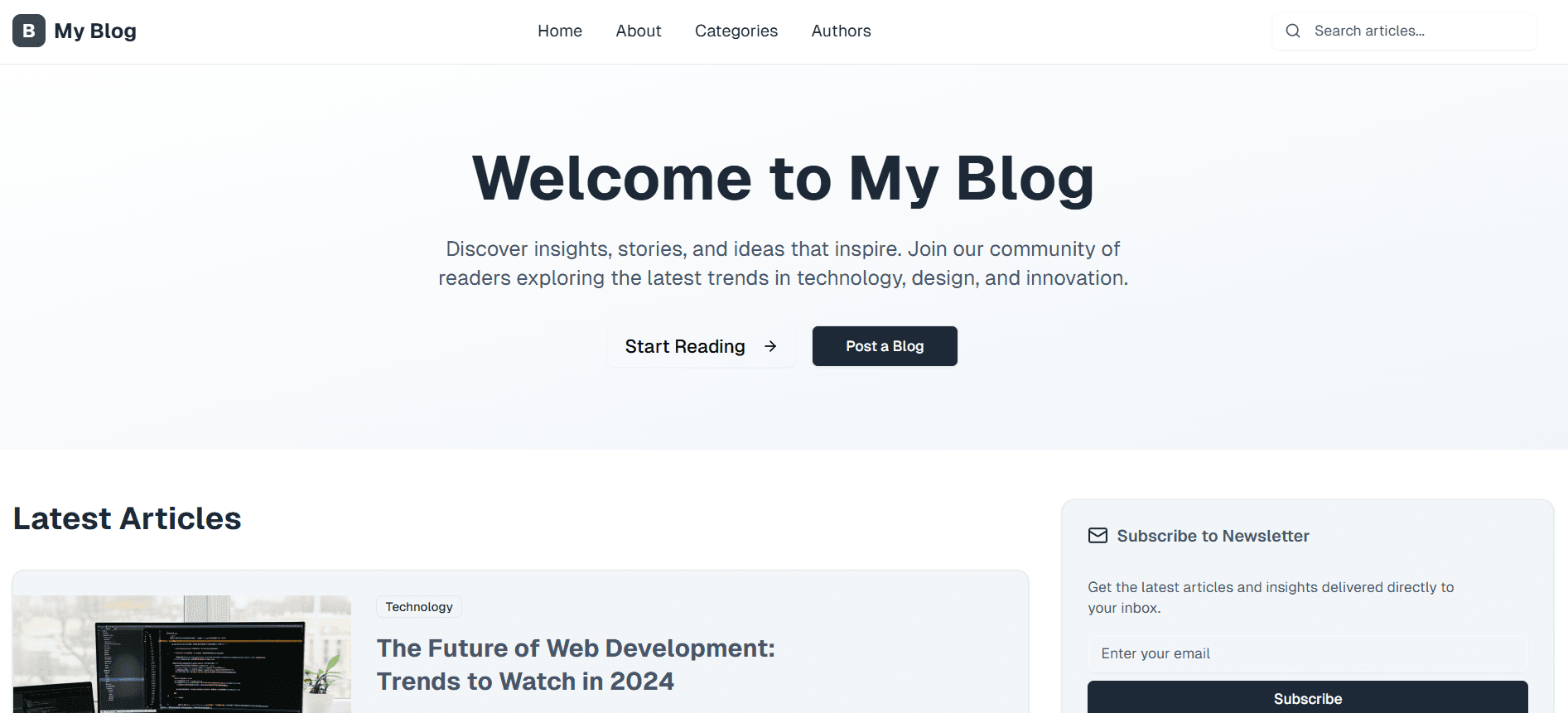 Blog WebSite